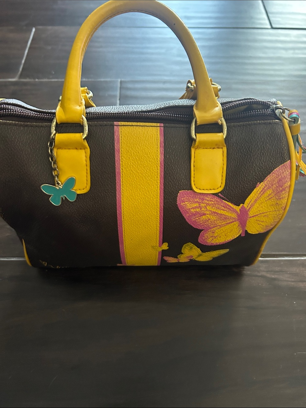 Victoria’s Secret Brown Butterfly Satchel Handbag